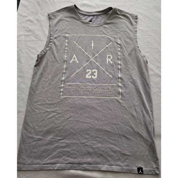 Michael Jordan Tank Top size Medium Active Dri-Fit Basletball Air 23 Tee Shirt - Picture 1 of 14